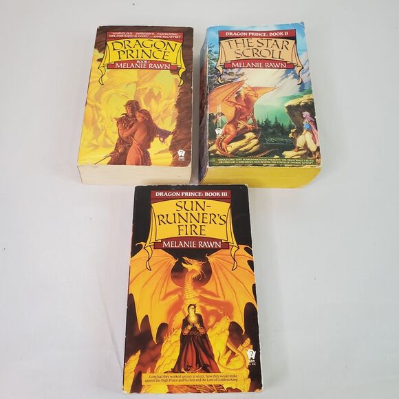 Daw Fantasy Dragon Prince Trilogy 1-3 PB Book Lot Melanie Rawn First Printings - Picture 1 of 15